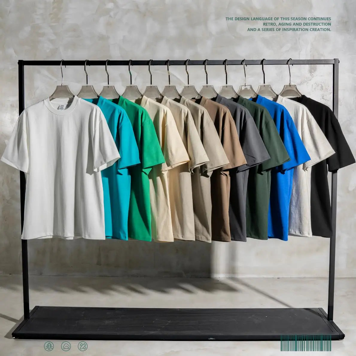 Wholesale Men's High Quality 100% Cotton Blank Men's T-shirts Heavyweight 230g Oversized Tshirt Puff Printing Tshirt