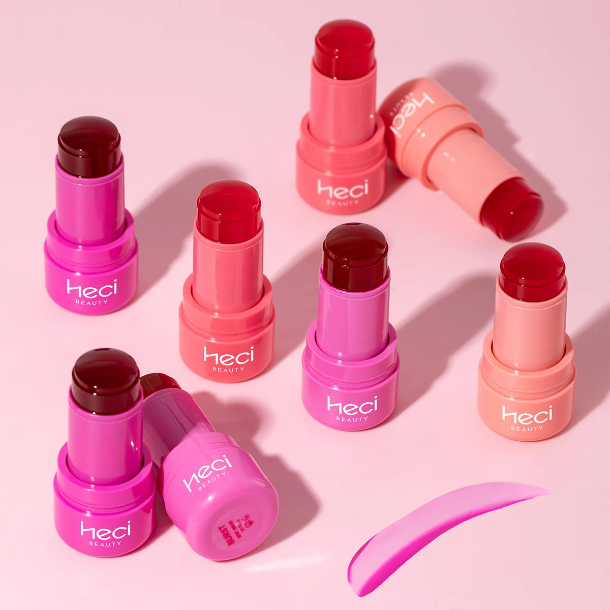 Custom Multi Blush Blusher Stick With Logo Lip and Cheek Tints Vegan Unique Face Make up Jelly Blush