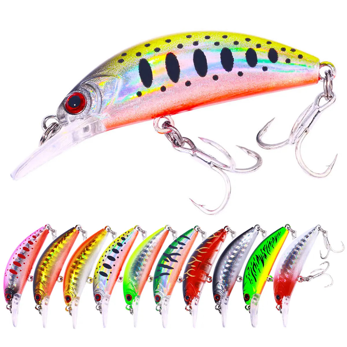 Wholesale MI504 6cm 5.5g Artificial Hard Plastic Bait Sinking Minnow Fishing Lures