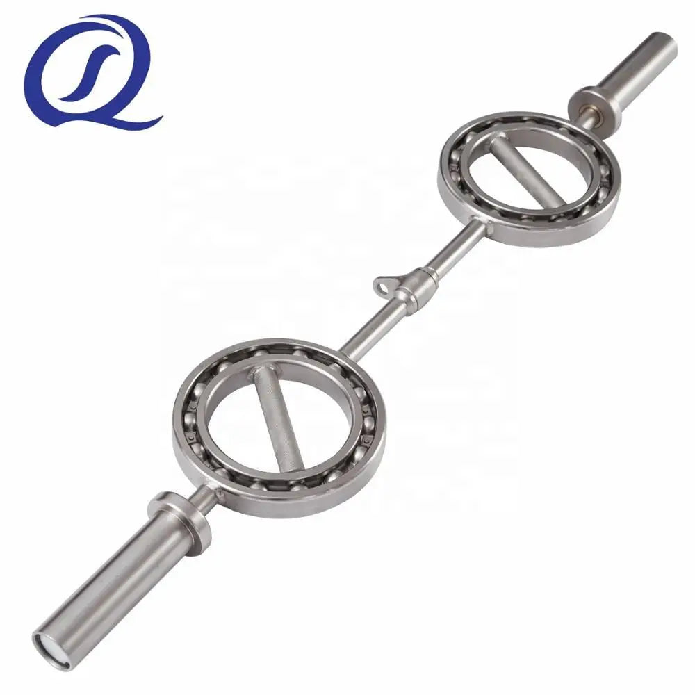Steel Weight Lifting Triceps Barbell with Rotation Handle 1.2m Gym Fitness Eye Curl Bar