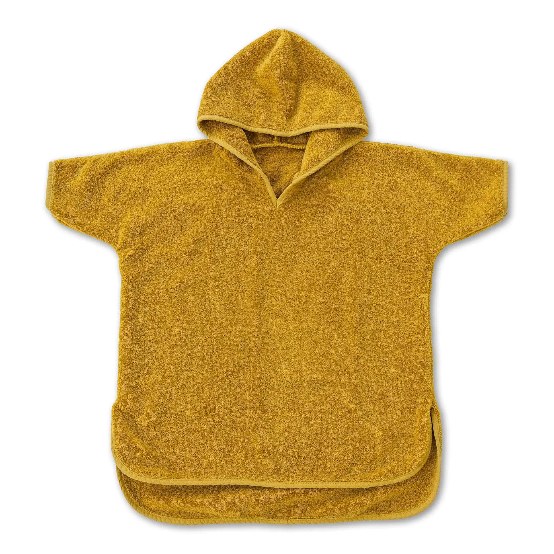 Custom Printed Beach Child Poncho Hooded Towel 100% Cotton Cut Pile SOLID COLOR Kids Poncho Towel Surf Dry Fast