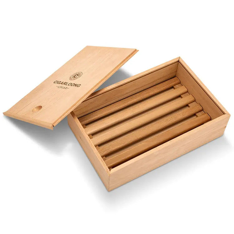 CIGARLOONG Cedar Wood Lacquer-free Cigar Box Environmental protection Large Capacity Cigar Humidor
