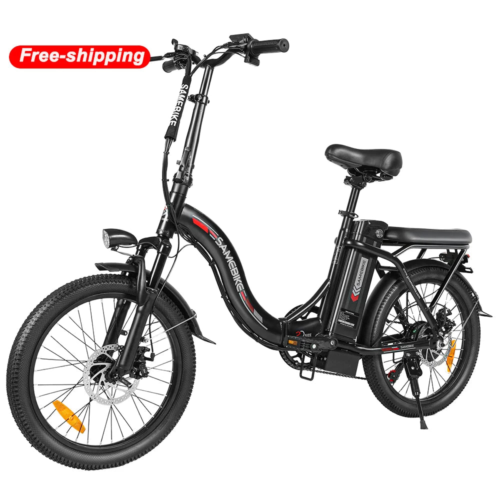 UK Warehouse SAMEBIKE CY20 Hybrid Electric Bike with 250w Motor and 20-Inch Tire Max Speed 25km/h