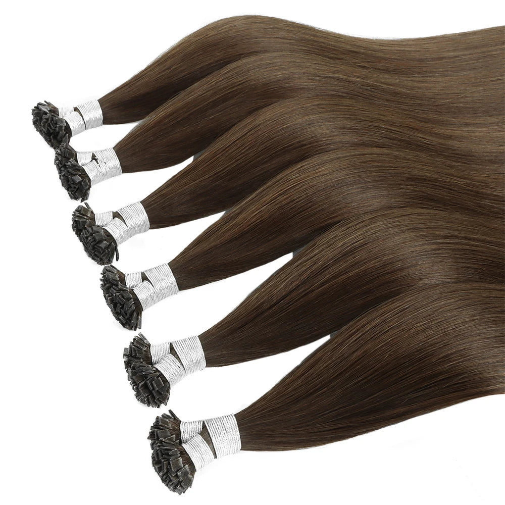 Factory Wholesale Italian Keratin Hair Extensions Tips Double Drawn Cuticle Aligned Raw Russian Human Virgin K Tip Pre Bonded