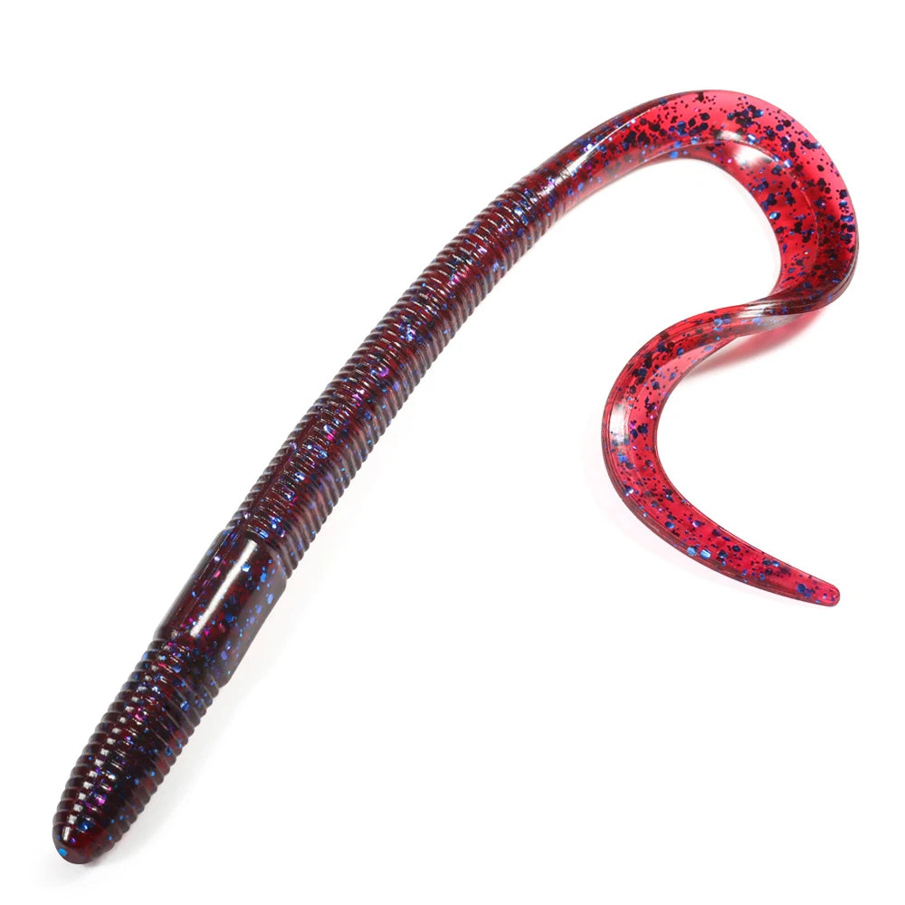 Spinpoler Soft Big Long Tail Worm Lure 8 10 Sinking Soft Fishing Baits Soft Plastic Artificial PVC Lure Bass Carp Takcle