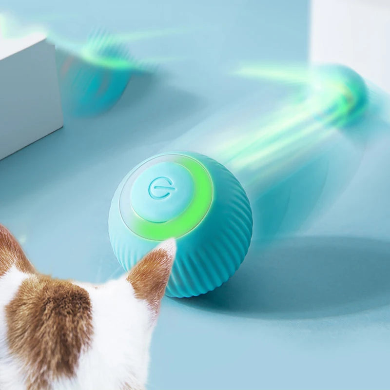 Kadandi Katten ABS Pet Automatic Smart Luxury Electric Cat Toy Interactive Cat Ball Toys Game Funny Rolling Smart Cat Ball