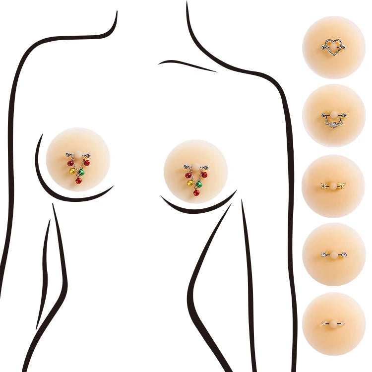 XP Sexy Beautiful Breast Nipple Cover Nipple Non Piercing Nipple Cover Pasties for Women