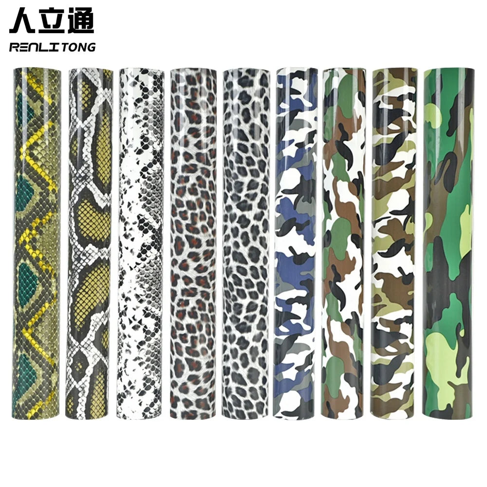 Renlitong Pattern  Htv Printable Vinyl Custom Stickers logo Heat Transfer Vinyl   t Shirt Transfer Paper