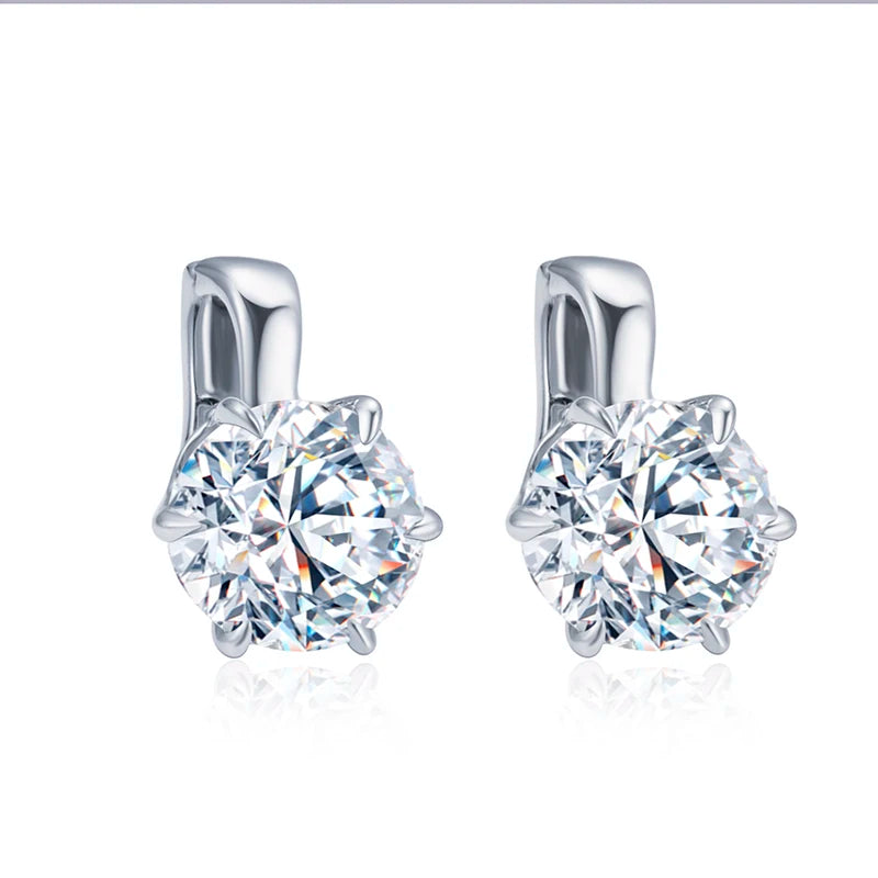 Messi Jewelry MSE-699 Elegant Earrings 925 Silver Earring Wholesale Lab Grown Diamonds Earring