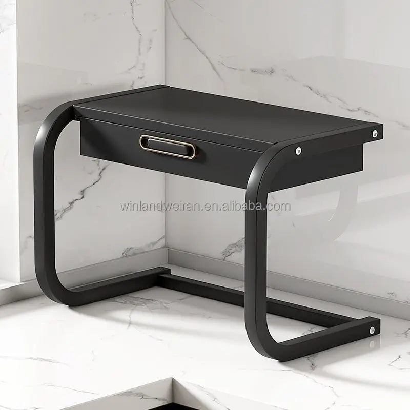 Eco-Friendly Double Tier Carbon Steel Kitchen Storage Rack with Detachable Design for Microwave Oven and Food Storage