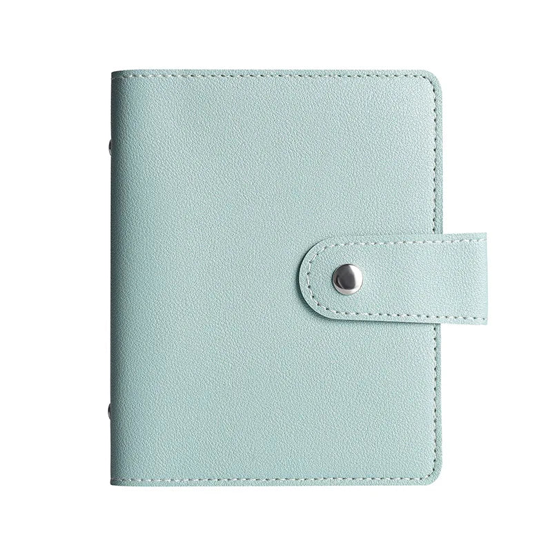 Macarons Mini A7 Budget Binder Wallet 6 Ring Binder Notebook Money Zipper Binder Organizer Set with Budget Sheets and Zipper 
