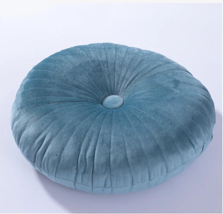 Nordic-style Candy-colored Woven Ergonomic Anti-static 100% Polyester Pumpkin Lumbar Pillow Sofa Cushions Bay Window Throw