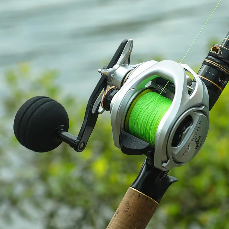 CHILENT Water Drop Wheel TDC Update 6.3:1 High Speed Baitcasting Reel 16KG Drag Left Right Hand send handle as gift Fishing R