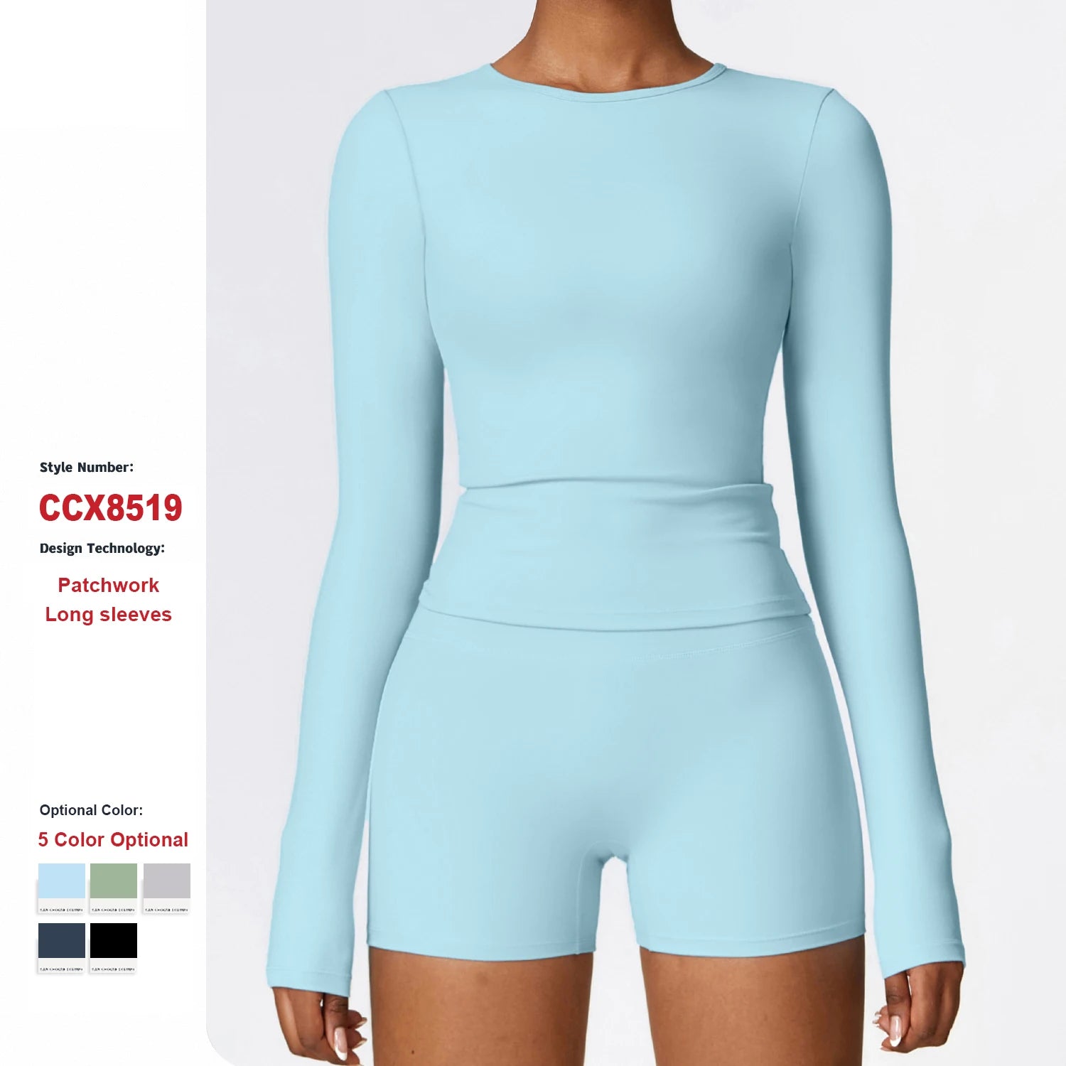 High Elastic Quick Drying Long Sleeve Yoga Clothes High Elastic Fitness Clothing Women Gym Workout Running Long Sleeve Top