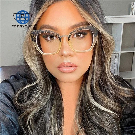 Teenyoun 2024 Eye Glasses for Women Eyewear Frame Optical Women Cat Eye Anti Blue Light Glasses Glasses Women Optical Wholesa