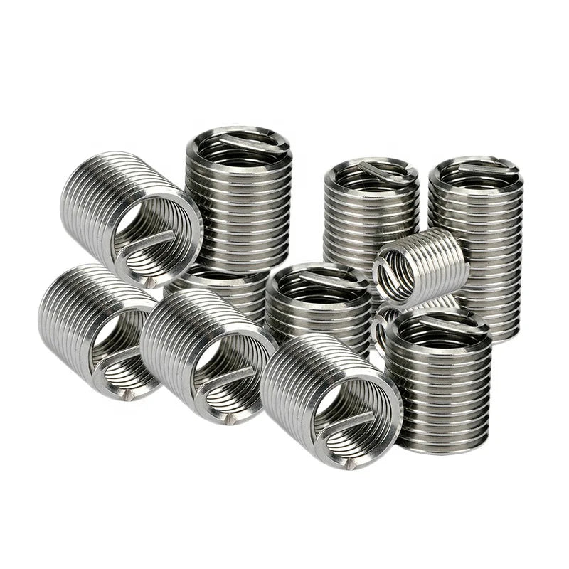 High Temperature Resistant M6 Stainless Steel Fully Threaded Inserts Repair 304 Extended Service Life Aviation Hardware Durab