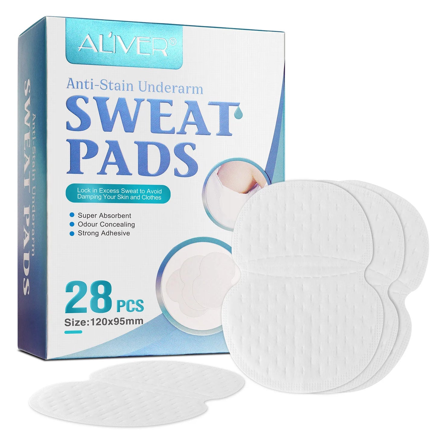 Hot Sale Super Absorbent Odour Concealing Cotton Underarm Sweat Pads