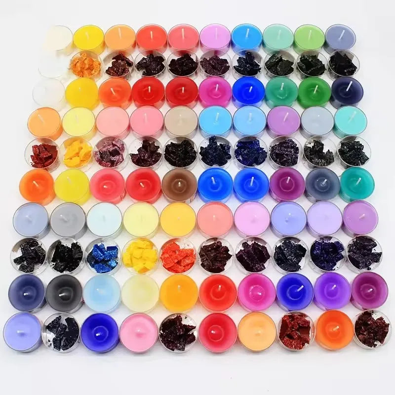 Custom Soy Candle Dyes 12 Popular Colors Wax Dye Flakes Fragrance Accessories for Candle Making