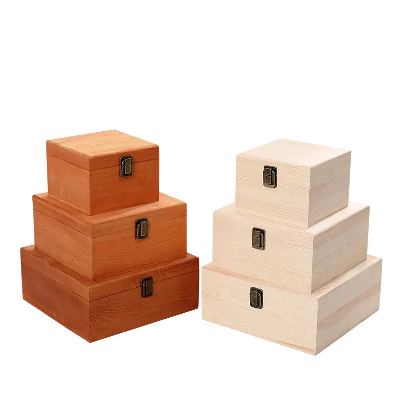 Factory Wholesale Polished Wood Craft Packaging Reusable Handmade Modern Simple Elegant Jewelry Storage Wooden Slide Boxes