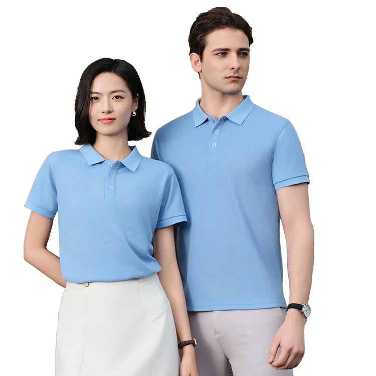 Wholesale Custom Embroidery logo Polo t Shirt Men Custom Printed Plain Golf Polo Cotton and Polyester Fibers Tshirt for Unise