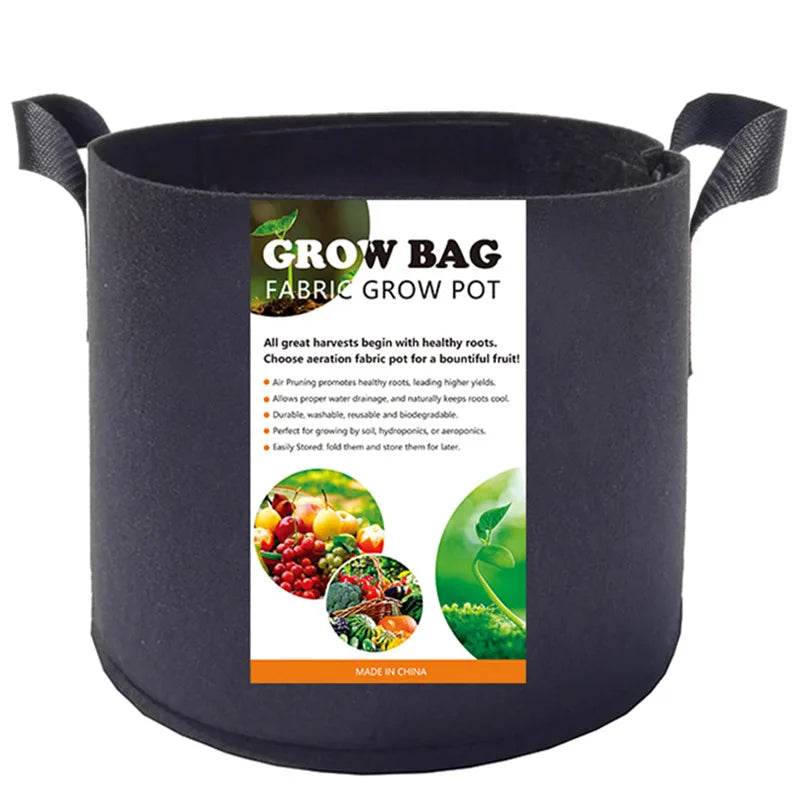 OEM Hot Seller Growing Pot 5 Gallon / 19 Liter Fabric Pot Heavy Duty Nonwoven Felt Grow Bags