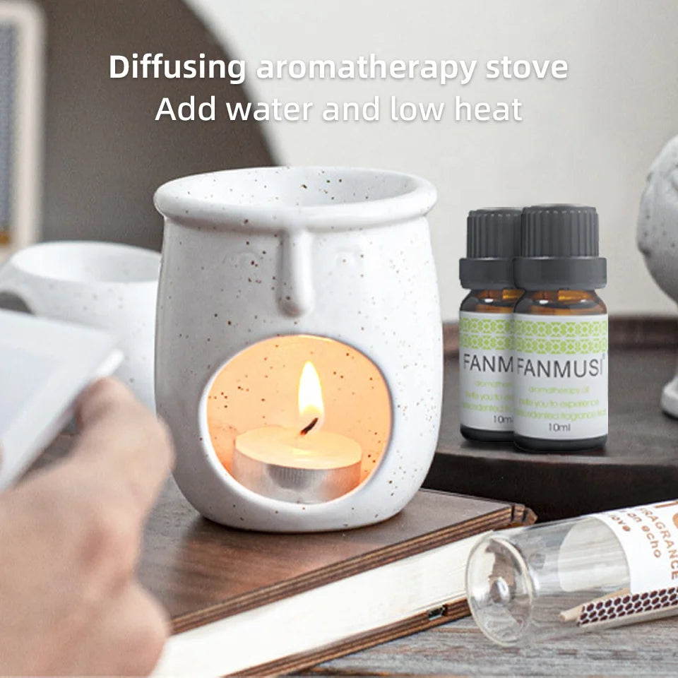 FANMUSI Natural Vanilla & Lavender Concentrated Fragrance Oils 10ml Capacity for Diffusing Aromas in Reed Diffusers