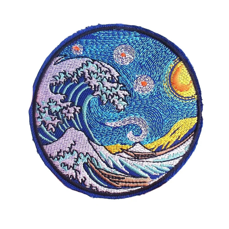 Outdoor Parches Mountain Embroidery Patches for Clothes Iron on Patches Custom Logo Patch