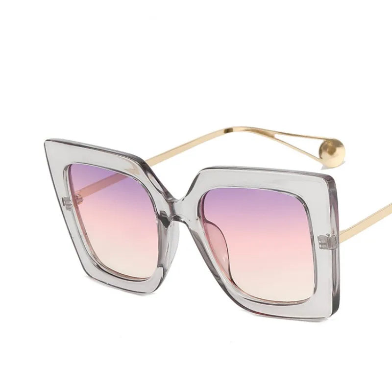 Hot Sale Oversized Blue Light Glasses Big Frame Fashion Computer Eyeglasses Anti Glare Eyestrain for Women