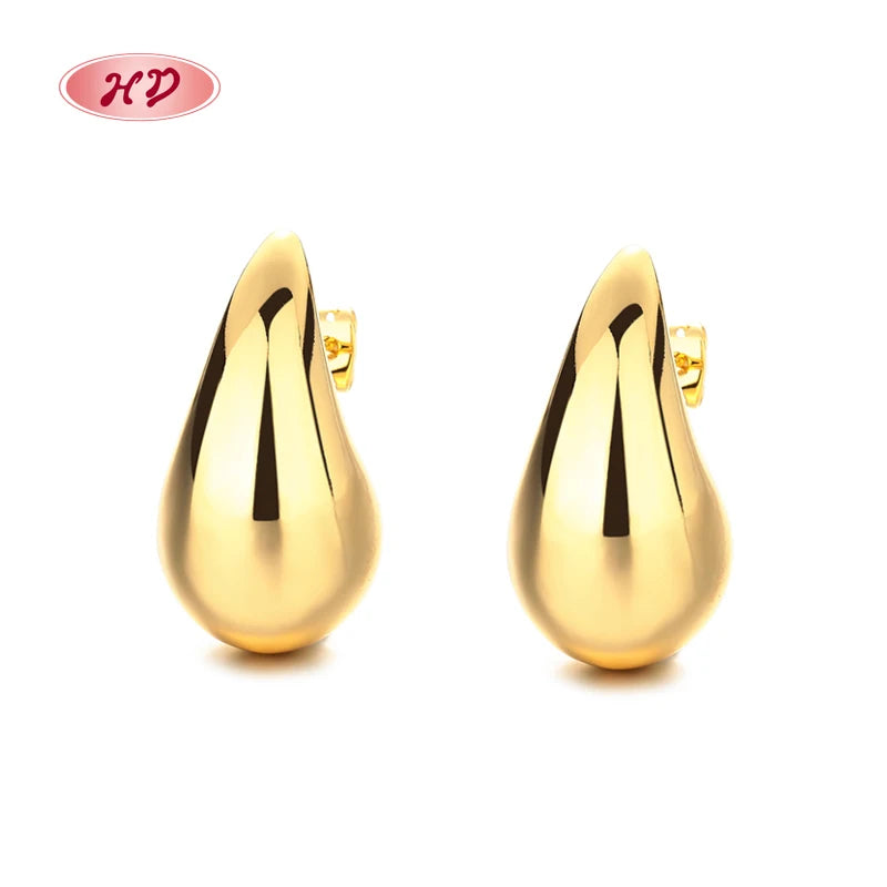 New Product China Moon Gold Plated Zirconia Small Stud Earrings Gift Women Diamond Stud Earrings Fashion Jewelry for Women