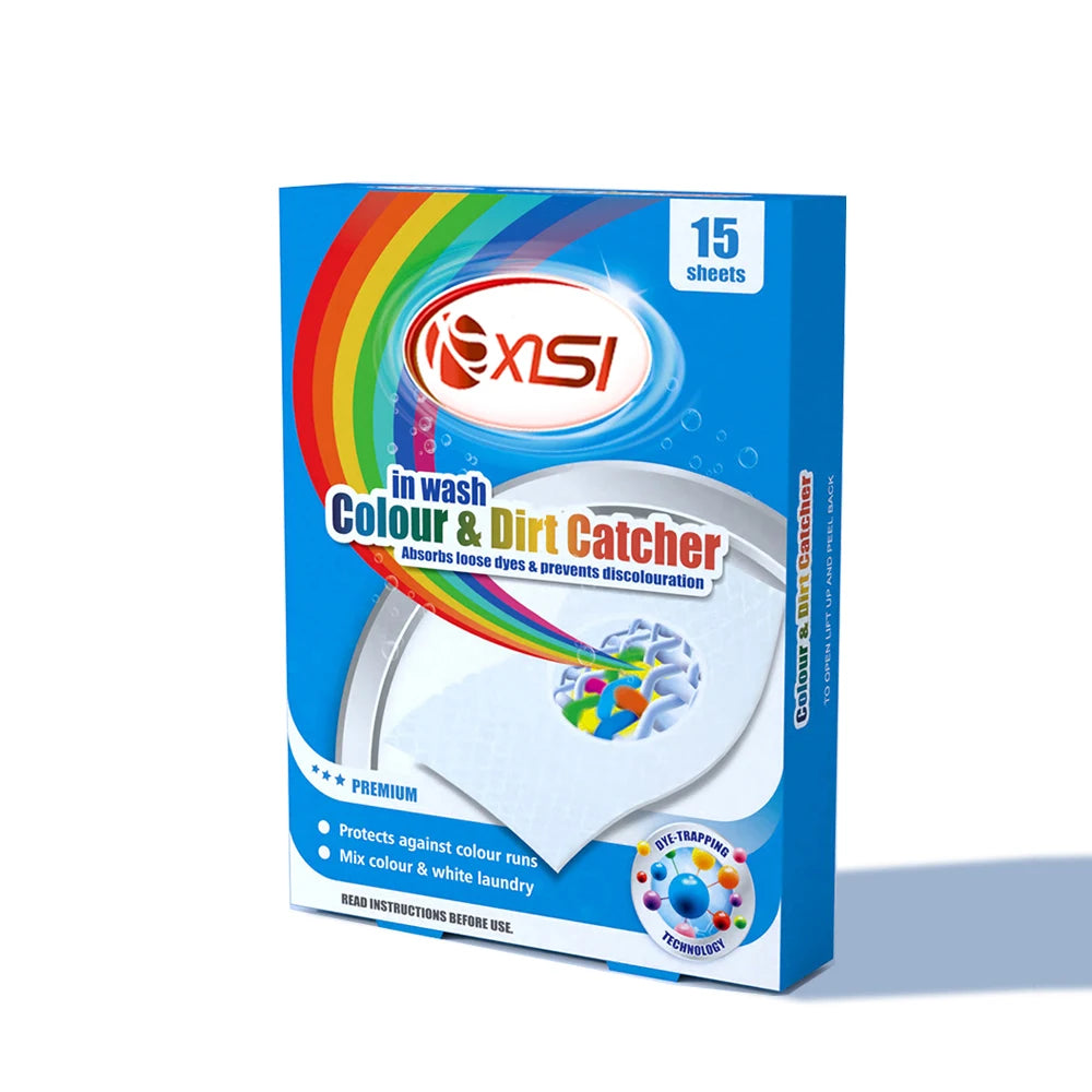 XISI  Nonwoven Fabric Laundry Color Catcher Sheets Color Absorber Sheets for Laundry  Color Grabber