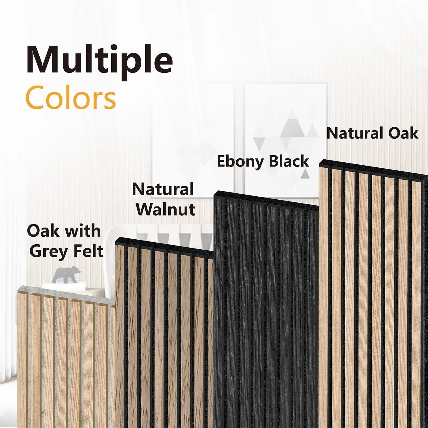 600*600mm 7 Days Production Wood Slat Acoustic Wall Panel PET Baseboard Soundproofing Panels