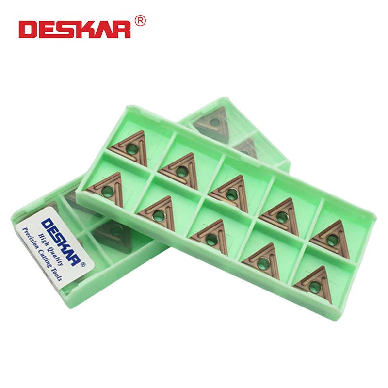DESKAR Stainless Steel Special CNC Lathe Blade Carbide Inserts Turning Tool Machining Cutting sharp TNMG 160404 160408R-S LF6