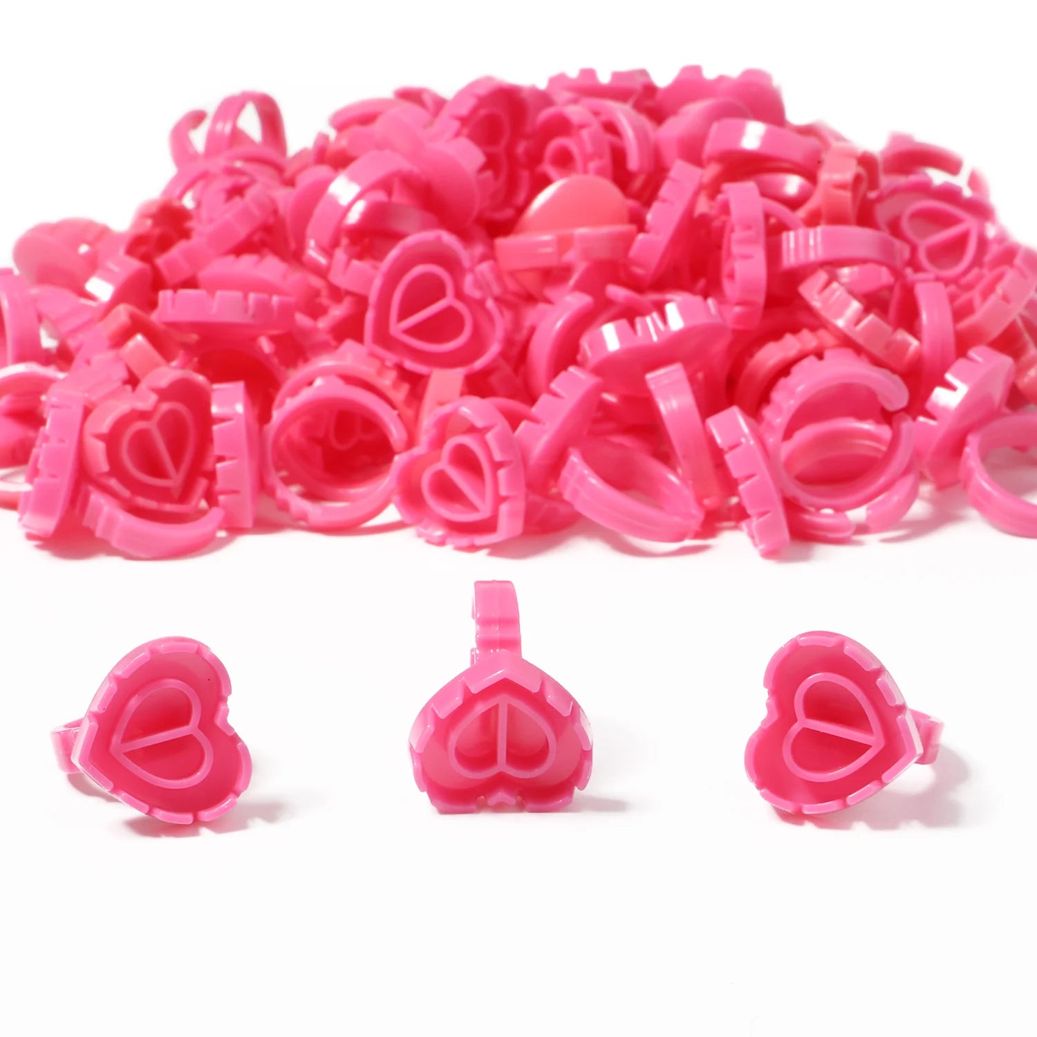 VEYES Multicolour Plastic Eyelash Glue Ring Flowering Eyelash Extension Tools and Glue Holder for Lash Extension