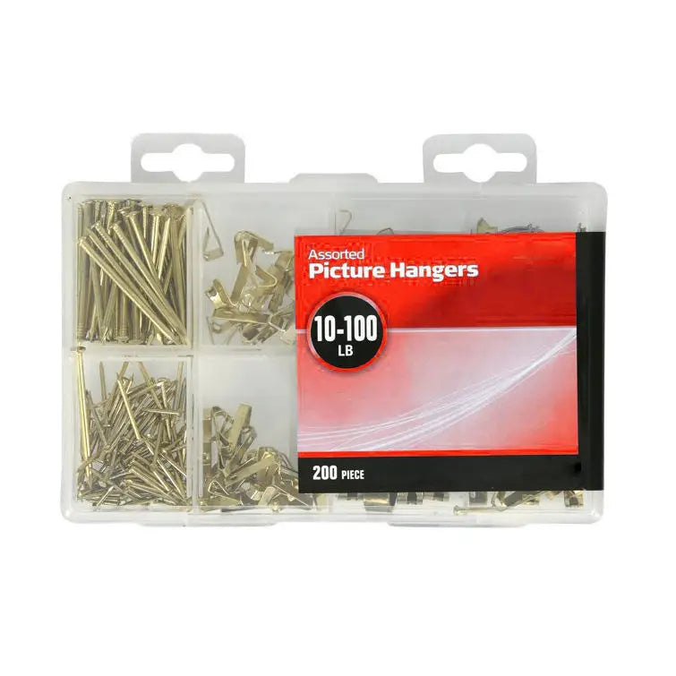 Shanfeng 214 Piece Brass Finish Heavy Duty Picture Hanging Hook Kit