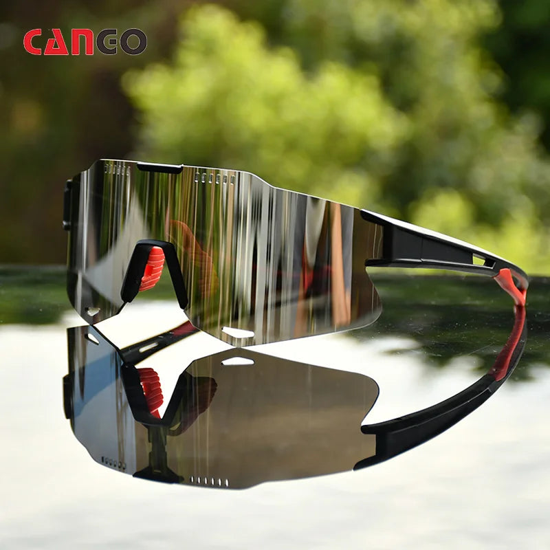 Cango Unique Custom Orange Bike Hiking Running Glasses Wholesale Men Sunglasses Sports Baseball Cycling Sunglass