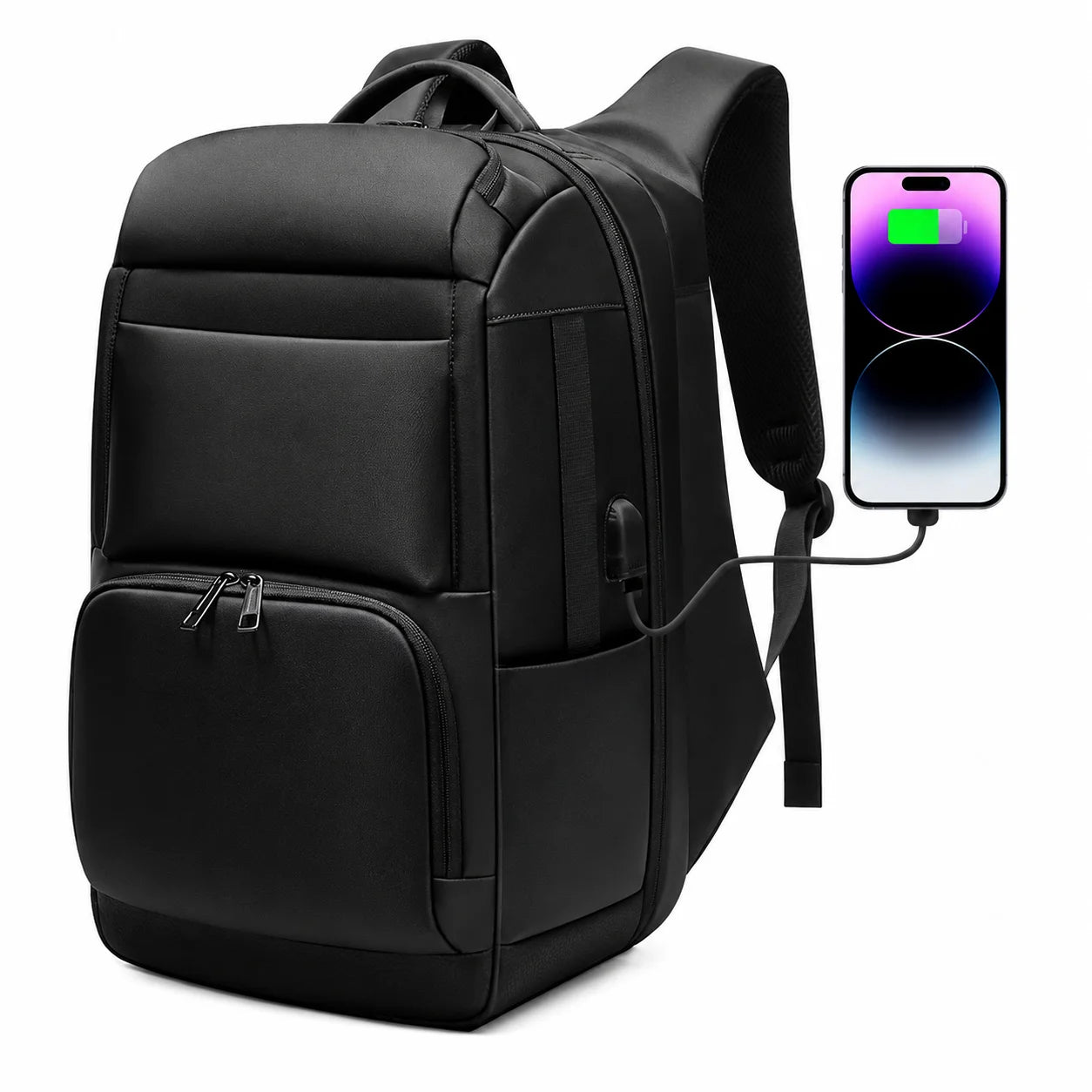 17 Inch Laptop Travel Backpack Large Capacity Backpack with USB Independent Laptop Compartment Water Bottle Pocket  OEM ODM