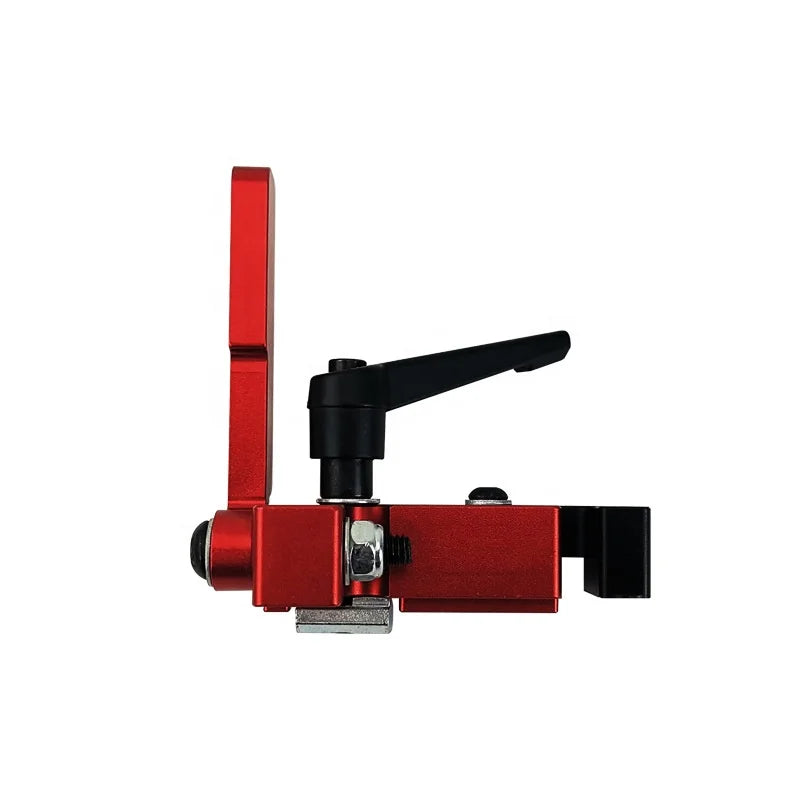 75mm Aluminum Alloy T-Track Adjustable Scale Manual Flip Accurate Miter Locator Chrome Plated Woodworking Sliding Brackets St