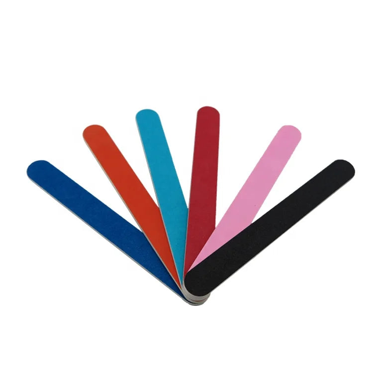 VW-SNF-011 V-WIN Professional Luxury Disposable Mini Nail File 80/80 Double Side Sandpaper EVA Straight/Diamond Pattern Nail