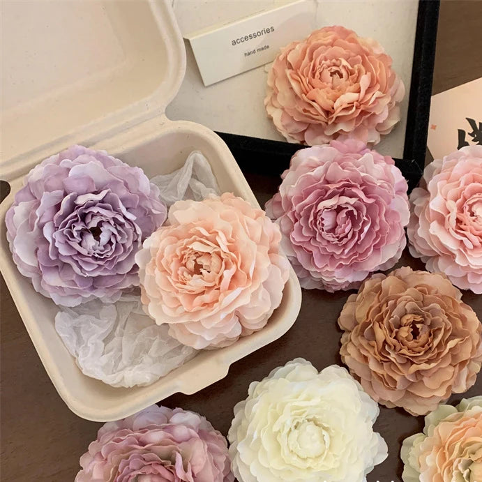 New Fabric Simulation Gradient Halo Dyed Flower Duckbill Hair Clip for Daily Use