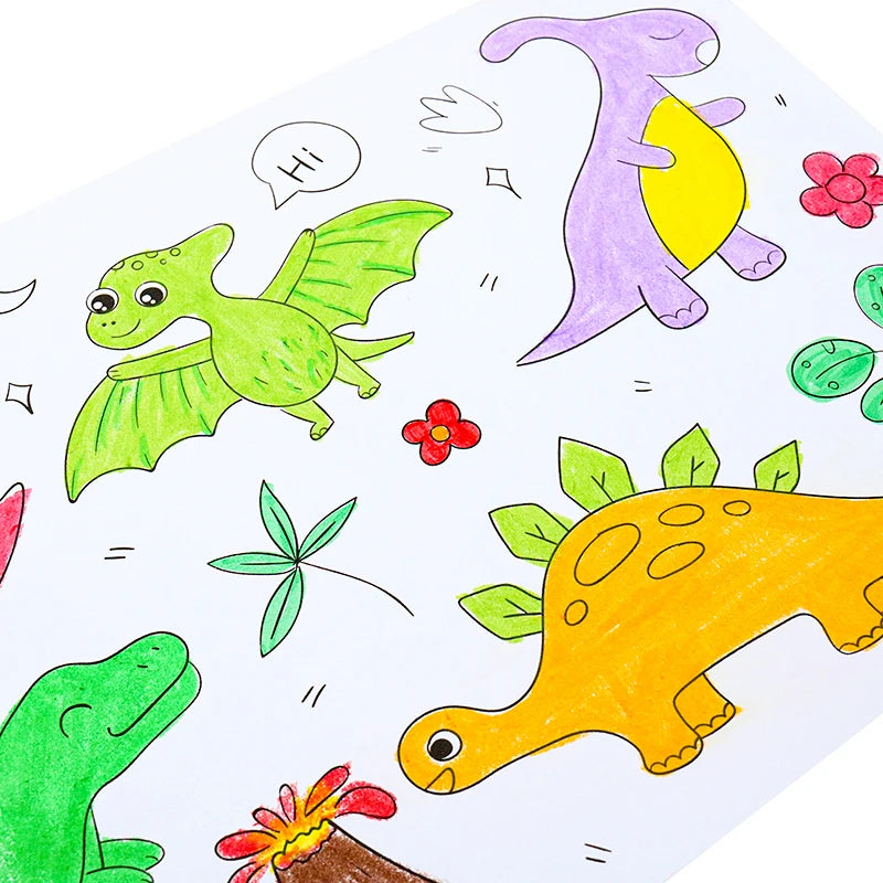 Kids Painting Toy Gift Blank Colorful Scroll Doodling Papers Sticky Pastable Graffiti Drawing Paper Roll