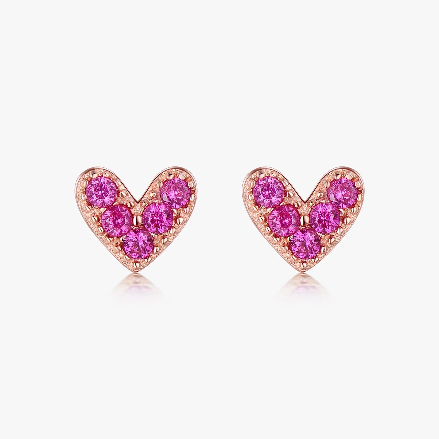 Sparkling Clear CZ Stud Earrings 925 Sterling Silver Round Zirconia 4MM 5MM 6MM 7MM Earrings for Women Wedding Jewelry