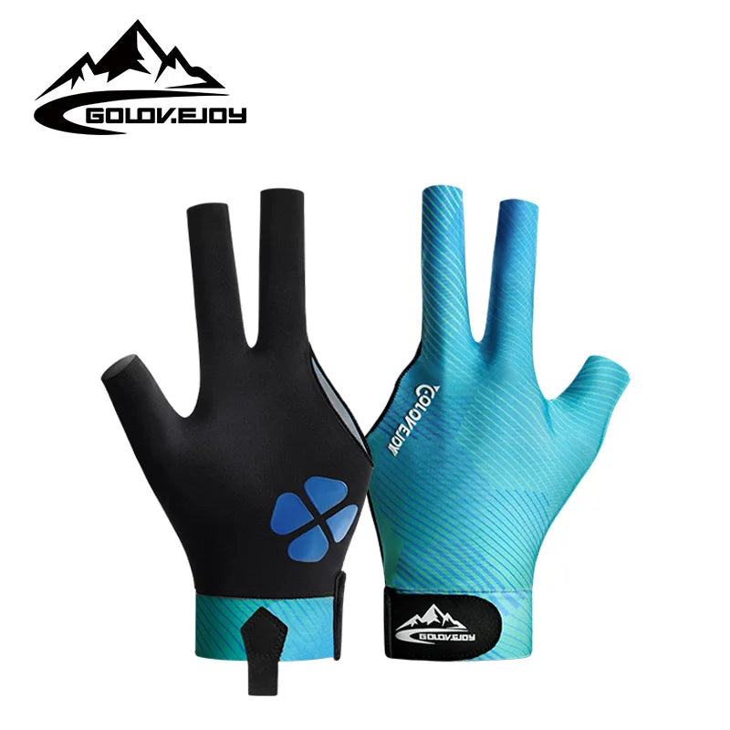 XG77 3 Sizes Cue Stick Billiard Gloves Breathable 3 Finger Billiard Gloves Snooker Pool Gloves for Professional Table Player