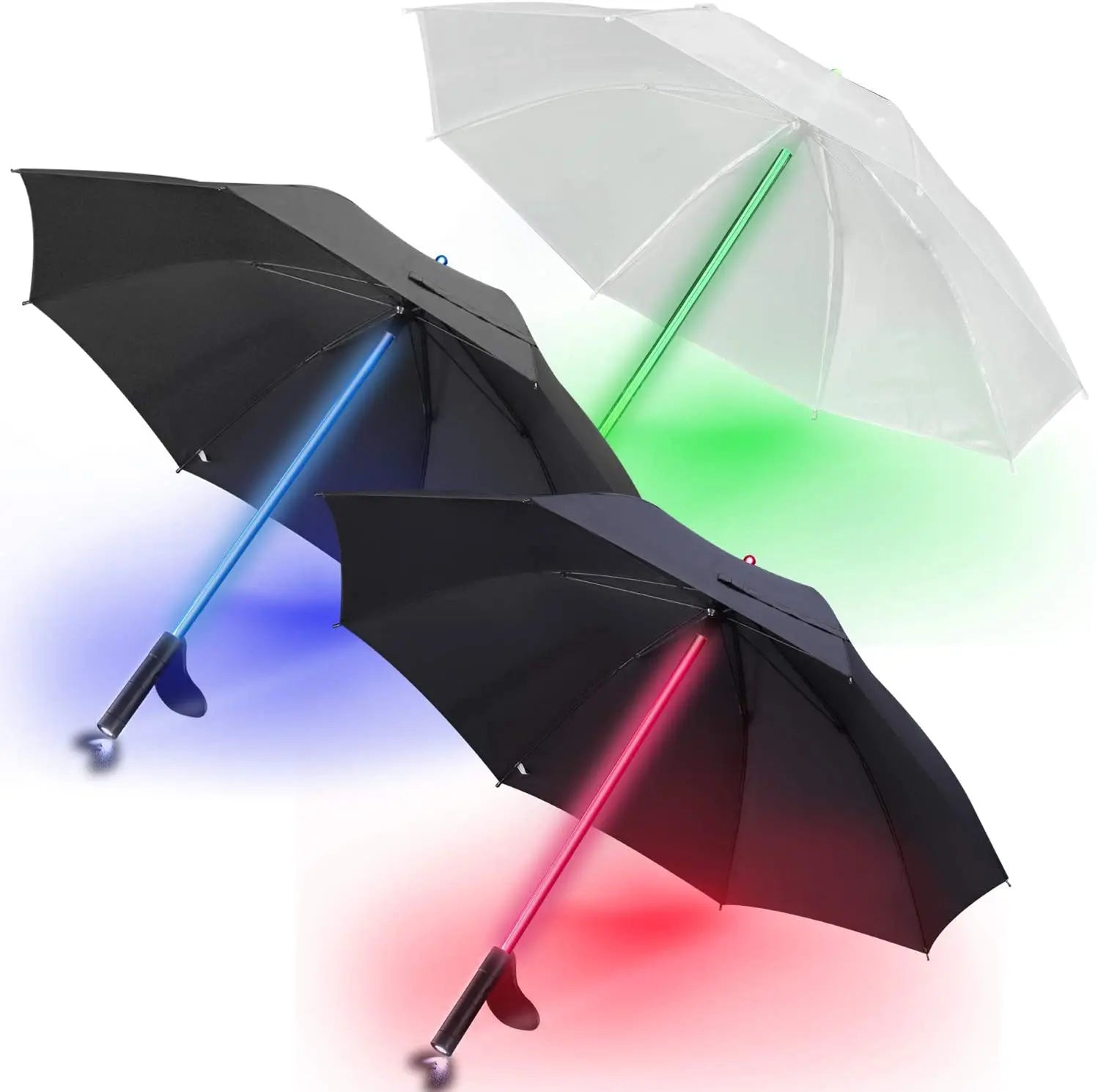 Wholesale Promotional Outdoor Straight Pattern Plastic Umbrella With Back Light Manufactured Product