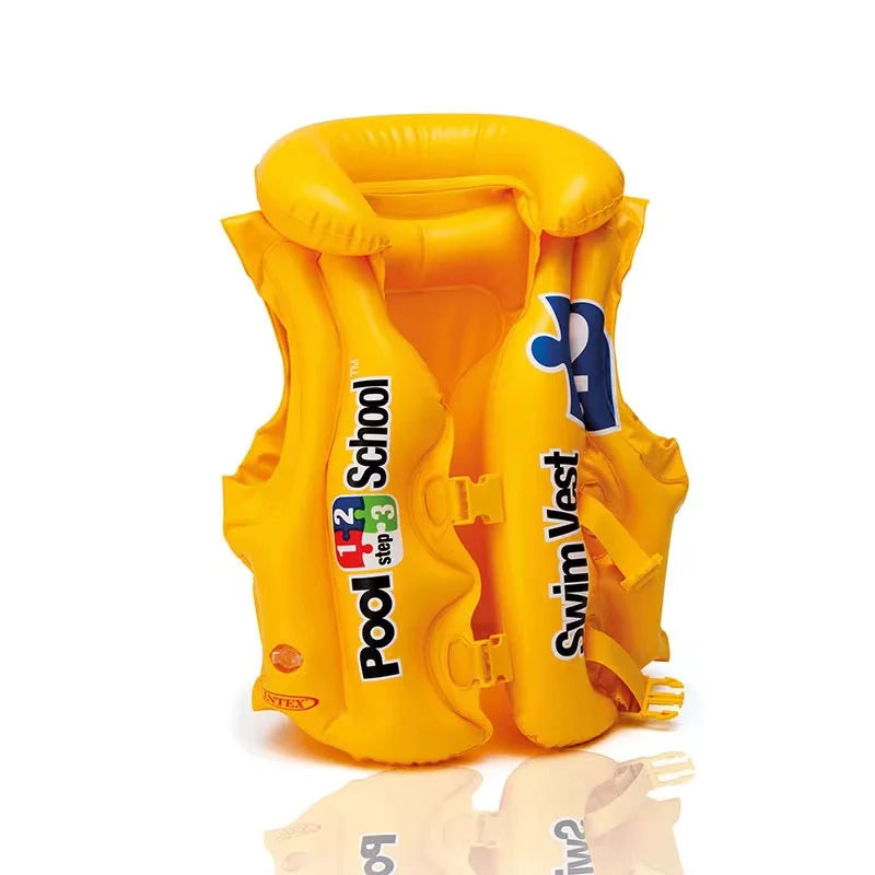 B05 Durable PVC Inflatable Collar Swimming Vest School-Grade Children's Swimwear with Water Supplies