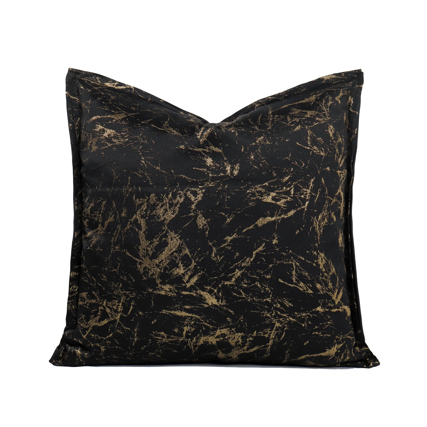 Tiff Home Luxury Black Gold Textured Cushion Cover 45*45cm New Trend Removable Vintage Pattern Quilted Technique Wholesale