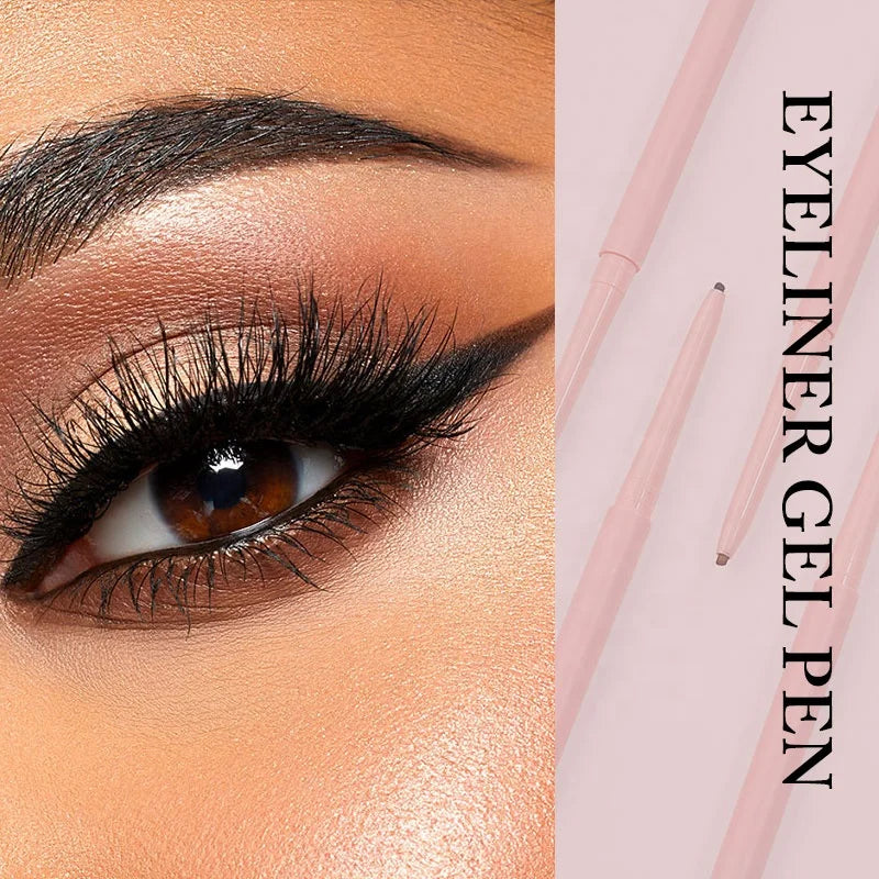 Waterproof Custom Built-In Sharpener Eyeliner Pencil Private Label Eye Liner Gel