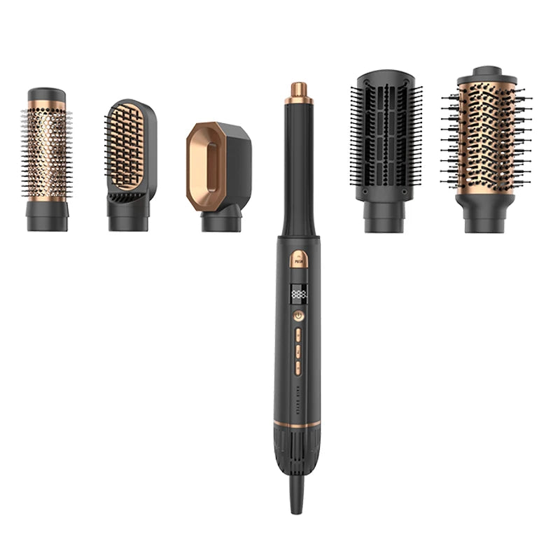 Professional 5 In1 Hair Straighter Drier Mounted Electric Hair Drier Brush for Home