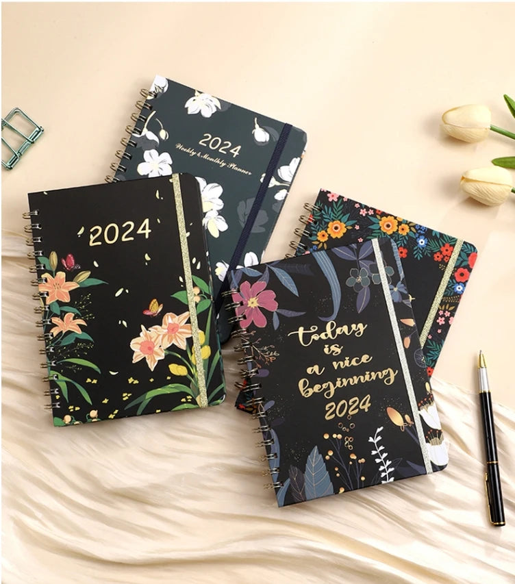 Agenda Undated Planner Kawaii Custom Budget Nurse Wood Notebook A5 Planner 2024-2025 Book Journal Notebook Personnalize with 