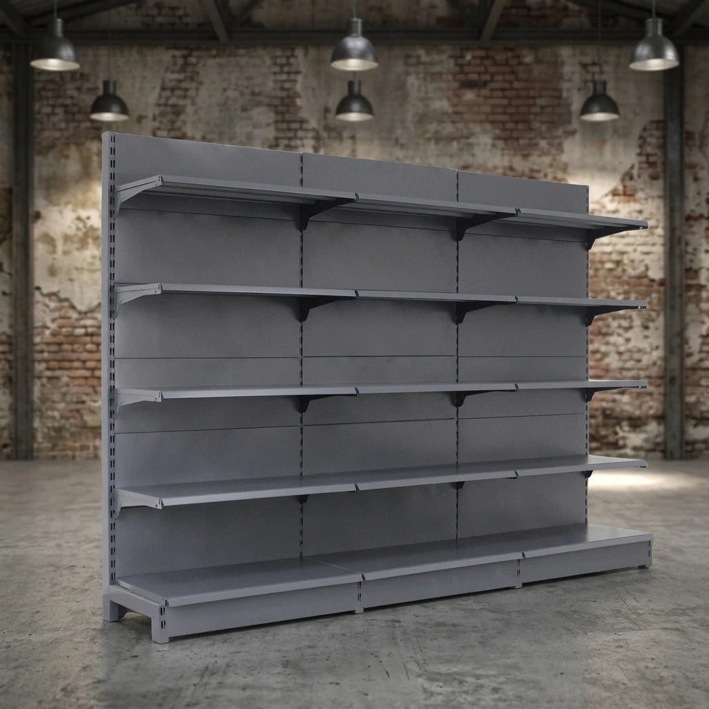 Factory Price Heavy Duty Metal Supermarket Wall Shelves & Display Racks Quick Installation for Grocery Stores Vegetable Racks
