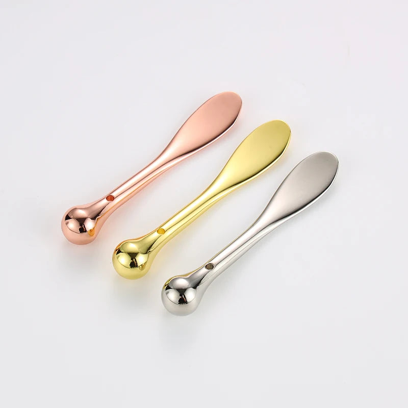 2024 Hot Sale Luxury Eye Cream Stick Face Massage 7.8CM Anti Wrinkle Applicator Metal Makeup Spoon Cosmetic Spatula